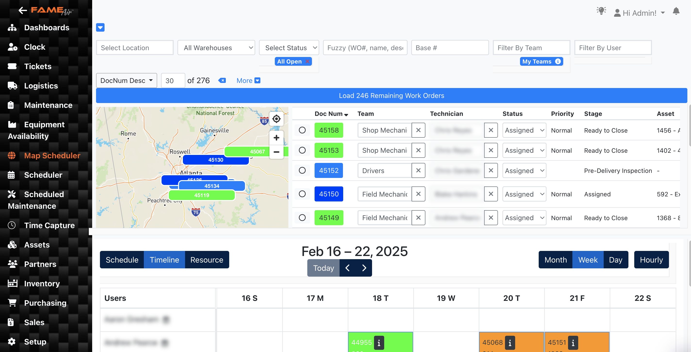 screenshot of Fame Rental